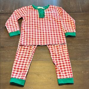 Cecil and Lou Red Check/ Green Christmas Pajama Set